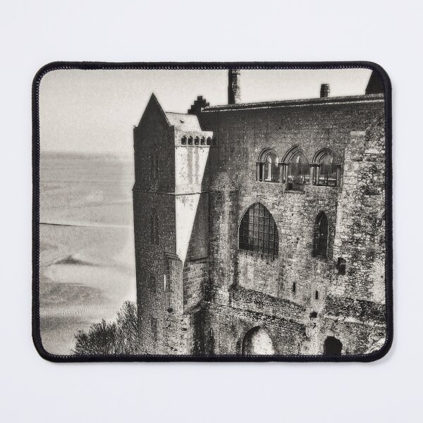 Item preview, Atop Mont Saint Michel in Grayscale designed and sold by Susan Maxwell Schmidt.