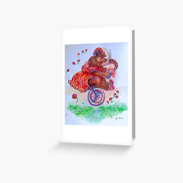 Lootie the Wooly Mammoth Greeting Card