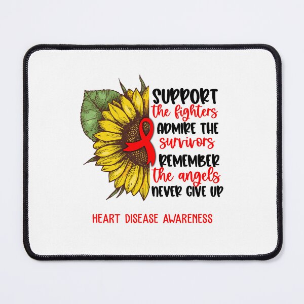 Item preview, Heart Disease Awareness - Support the Fighters Admire the Survivors Remember the Angels Never Give Up designed and sold by whlrcheryl.
