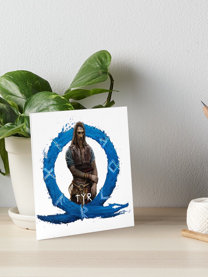 Tyr God of War Ragnarök God of War Ragnarok Mounted Print for Sale by  Moon's Ear