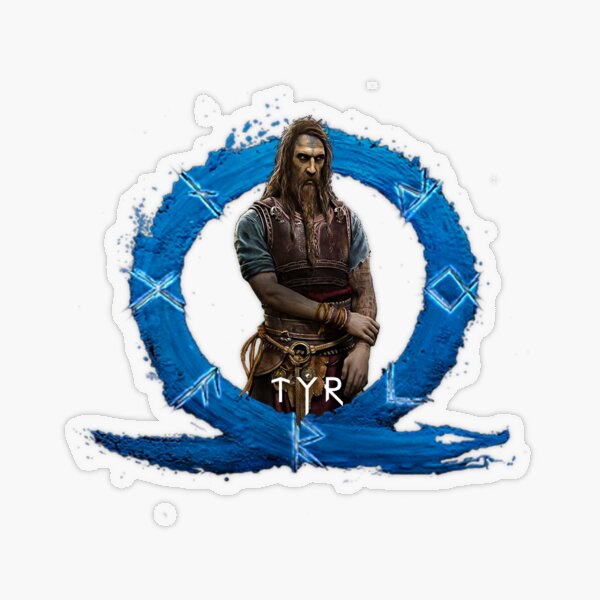 Vista previa del artículo con la obra «Tyr Dios de la Guerra Ragnarok Dios de la Guerra Ragnarok», diseñado y vendido por Moon's Ear.