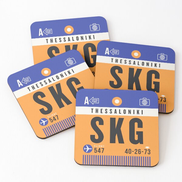 Item preview, Luggage Tag A - SKG Thessaloniki Greece designed and sold by VoodooCircus.
