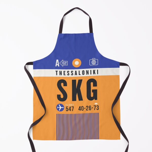 Item preview, Luggage Tag A - SKG Thessaloniki Greece designed and sold by VoodooCircus.