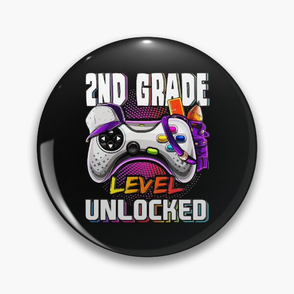 Item preview, 2nd Grade Level Unlocked Back to School Video Game Girls designed and sold by BargerStore.
