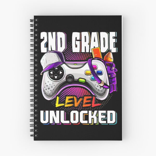 Item preview, 2nd Grade Level Unlocked Back to School Video Game Girls designed and sold by BargerStore.
