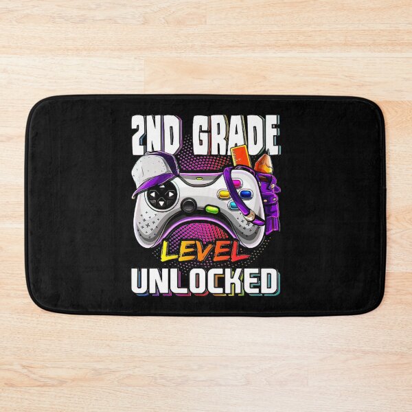 Item preview, 2nd Grade Level Unlocked Back to School Video Game Girls designed and sold by BargerStore.