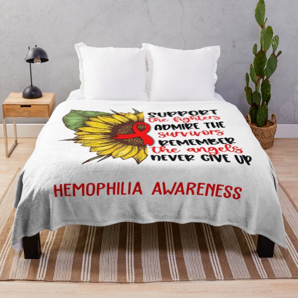 Item preview, Hemophilia Awareness - Support the Fighters Admire the Survivors Remember the Angels Never Give Up designed and sold by whlrcheryl.