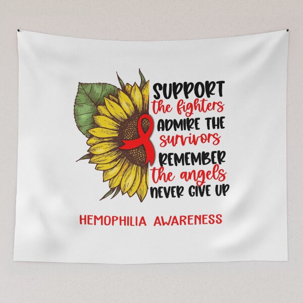 Item preview, Hemophilia Awareness - Support the Fighters Admire the Survivors Remember the Angels Never Give Up designed and sold by whlrcheryl.