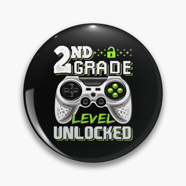 Item preview, 2nd Grade Level Unlocked Video Game Back to School Boys-2 designed and sold by BargerStore.