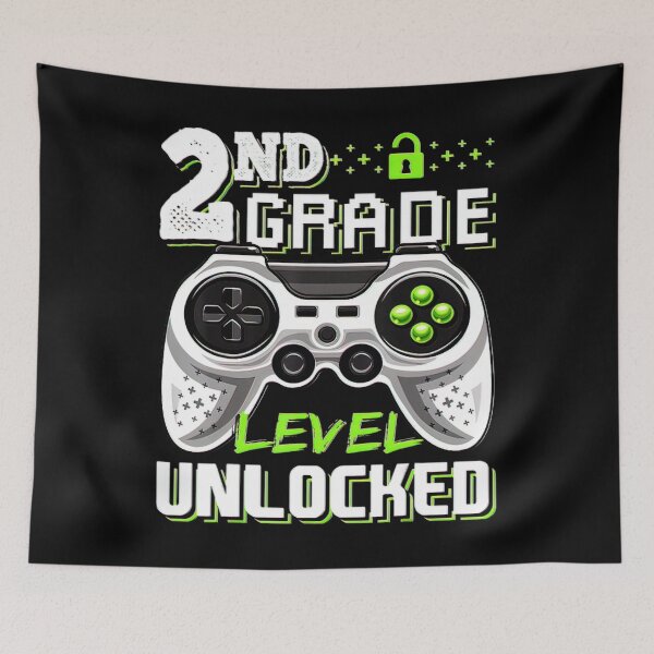 Item preview, 2nd Grade Level Unlocked Video Game Back to School Boys-2 designed and sold by BargerStore.