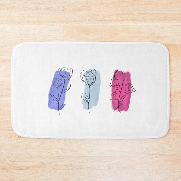 Item preview, aesthetic flower doodles color swatches - tulip rose snow drop designed and sold by Dazely.