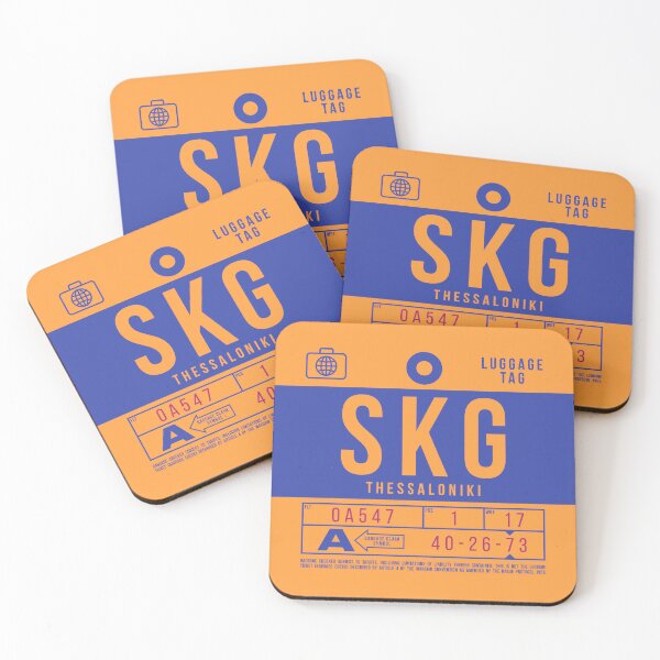 Item preview, Luggage Tag B - SKG Thessaloniki Greece designed and sold by VoodooCircus.
