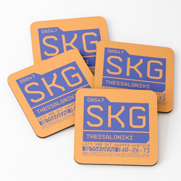 Item preview, Luggage Tag C - SKG Thessaloniki Greece designed and sold by VoodooCircus.