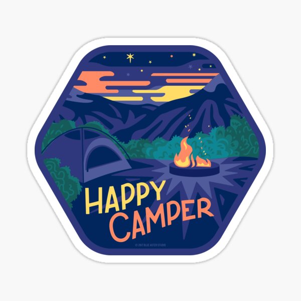 Happy Camper Sticker