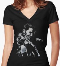 Elvis Presley - The King Is Back Women's Fitted V-Neck T-Shirt