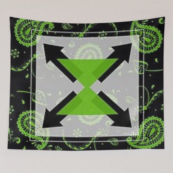 Item preview, Go Green Abstract Square y Paisley Design designed and sold by NellVerde.