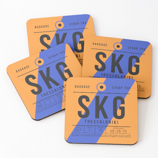 Item preview, Luggage Tag A - SKG Thessaloniki Greece designed and sold by VoodooCircus.