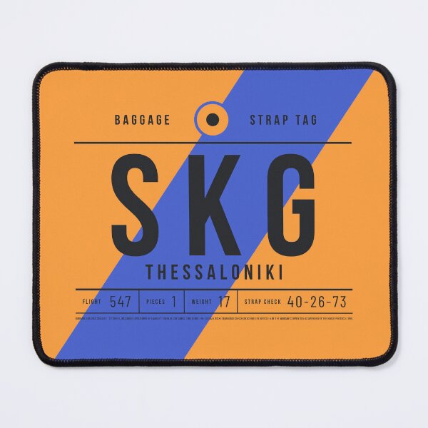 Item preview, Luggage Tag A - SKG Thessaloniki Greece designed and sold by VoodooCircus.
