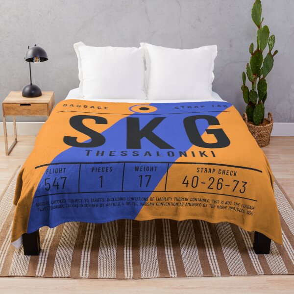 Item preview, Luggage Tag A - SKG Thessaloniki Greece designed and sold by VoodooCircus.
