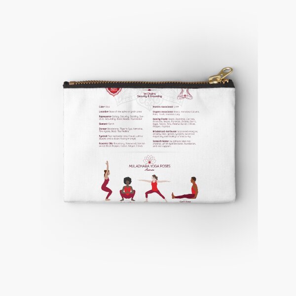 Item preview, Root Chakra Yoga Poses Poster Chart - #75 WBG-P designed and sold by serenaking.