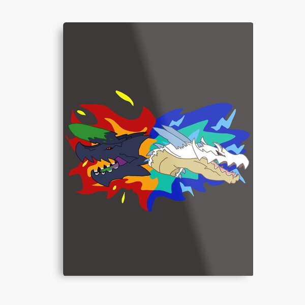 Monsters of the Land and Sea Metal Print