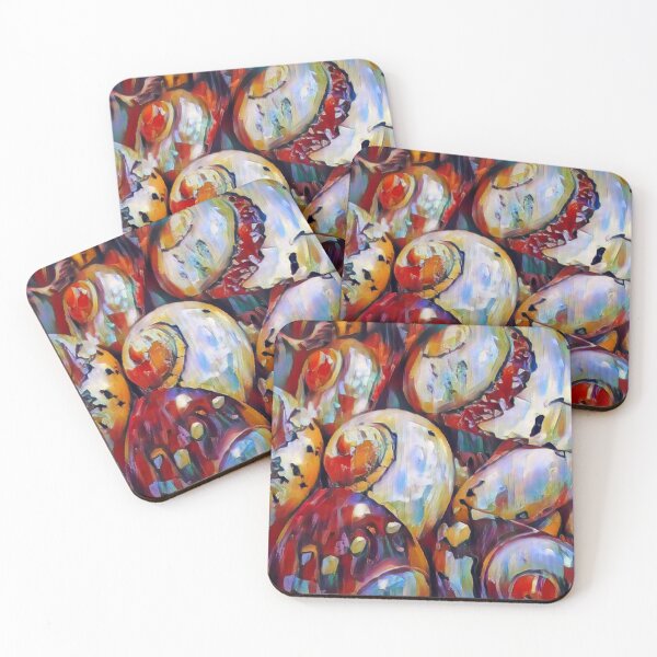 Item preview, Colorful Shells designed and sold by lindosilks.