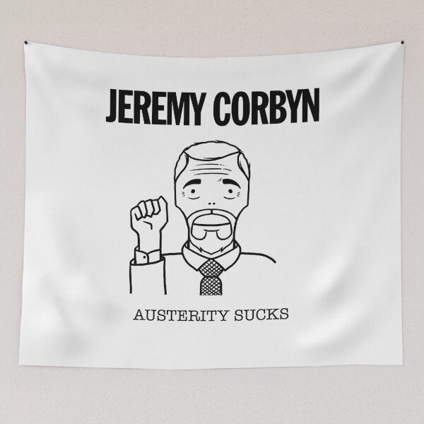 Item preview, Jeremy Corbyn Austerity Sucks designed and sold by Yipptee Shirts.