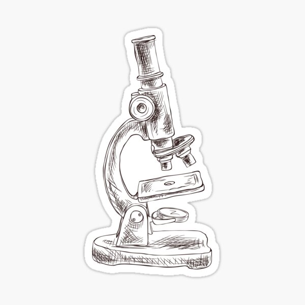 Item preview, Microscope Sketch - Science Graphic designed and sold by bill-and-joan.