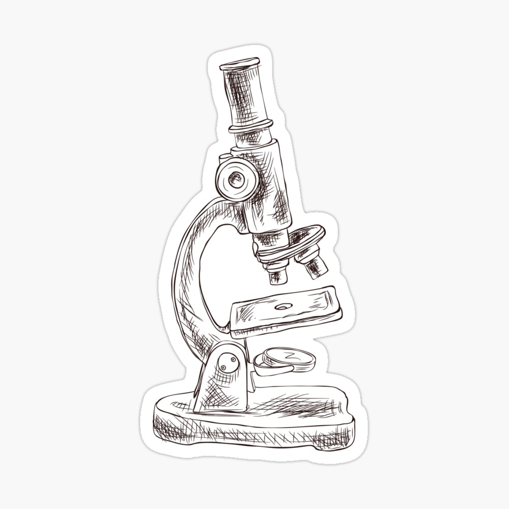 Sketch Microscope Design Graphic by kataenda · Creative Fabrica