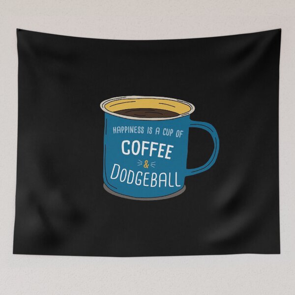 Item preview, Dodgeball & Coffee is happiness designed and sold by orlumbuspirate.