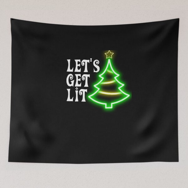 Item preview, Let's Get Lit design Adult Funny Christmas  designed and sold by AmapolaSerrato.