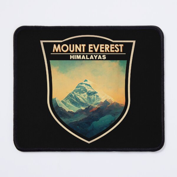 Item preview, Mount Everest Himalayas Watercolor Badge designed and sold by KrisSidDesigns.