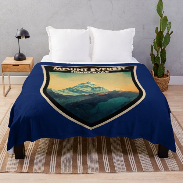 Item preview, Mount Everest Himalayas Watercolor Badge designed and sold by KrisSidDesigns.