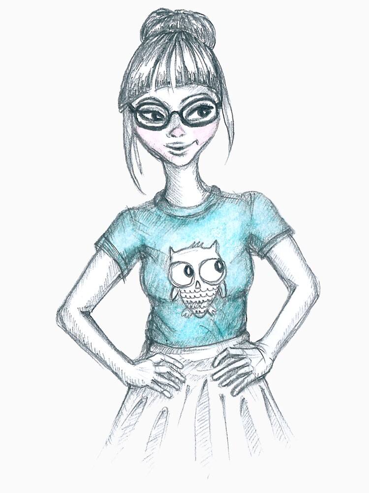 Cute geeky girl by mirunasfia