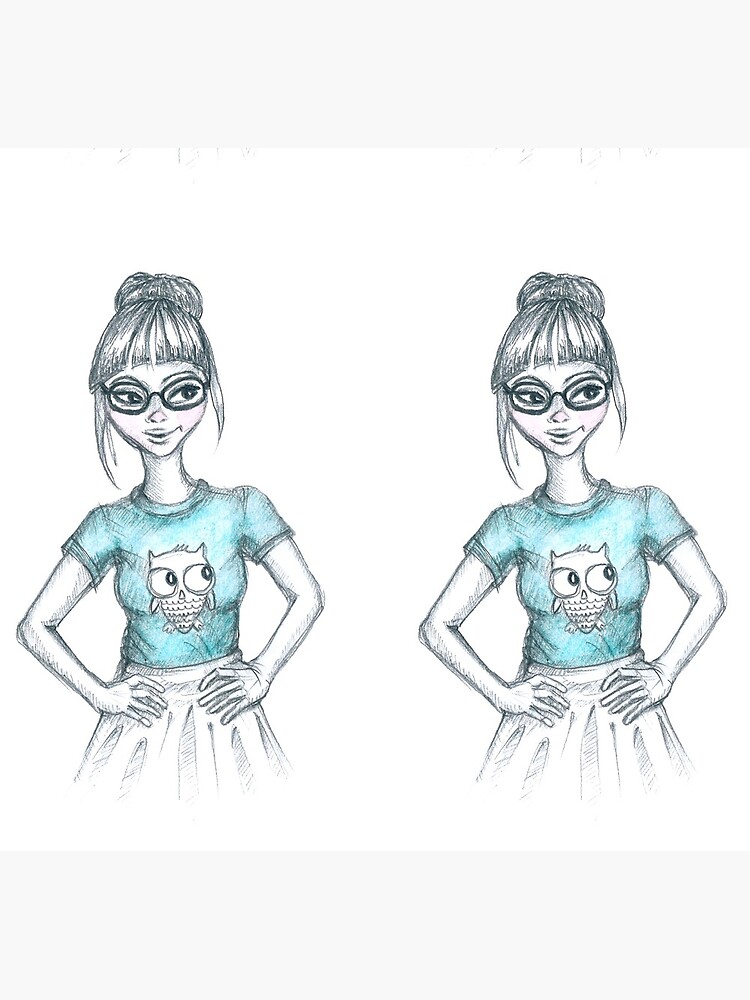 Cute geeky girl by mirunasfia