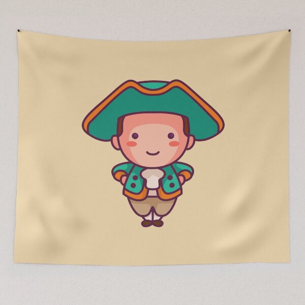 Item preview, Kawaii Cute Elizabethan Era English Man Cartoon designed and sold by TwoTenDesign.