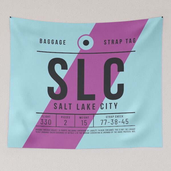 Item preview, Luggage Tag E - SLC Salt Lake City USA designed and sold by VoodooCircus.