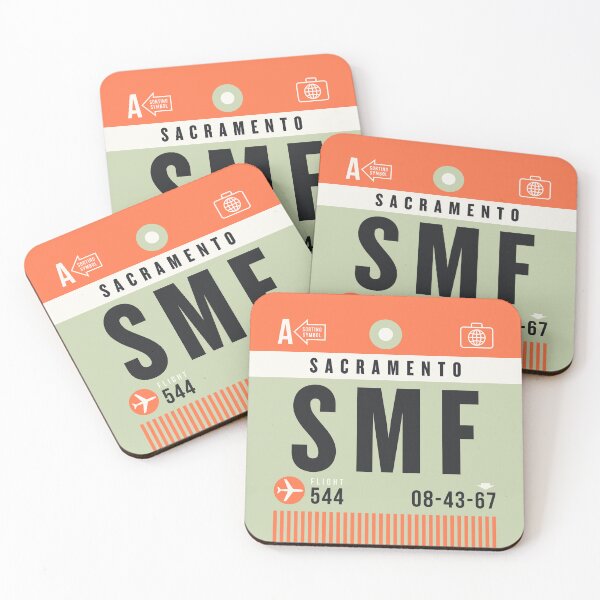 Item preview, Luggage Tag A - SMF Sacramento USA designed and sold by VoodooCircus.