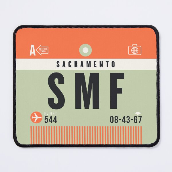 Item preview, Luggage Tag A - SMF Sacramento USA designed and sold by VoodooCircus.
