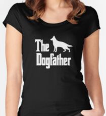 The Dogfather German Shepherd Dog Women's Fitted Scoop T-Shirt