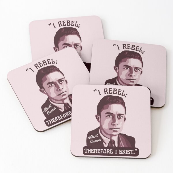 Item preview, Albert Camus Portrait and Quote designed and sold by Unhinged Heather.