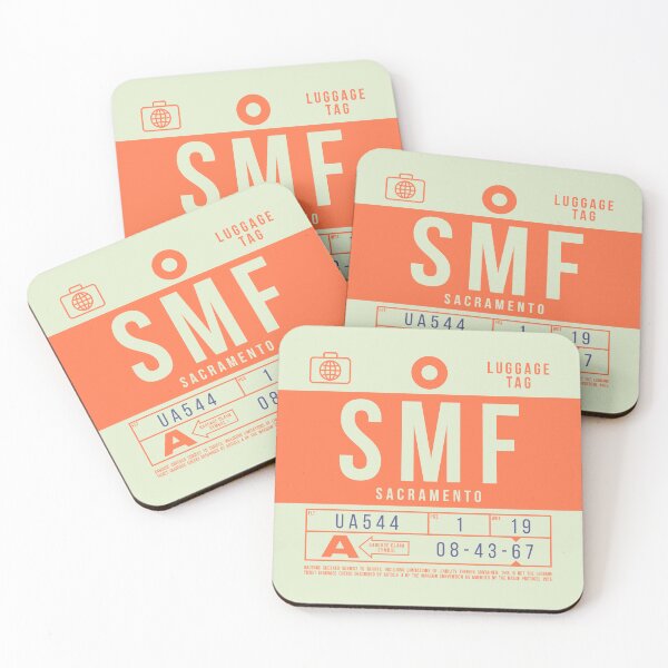 Item preview, Luggage Tag B - SMF Sacramento USA designed and sold by VoodooCircus.