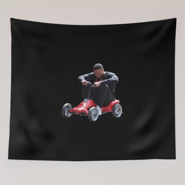 Item preview, Damian Lillard Riding A Little Red Car Sticker designed and sold by ramonaaeqvenita.