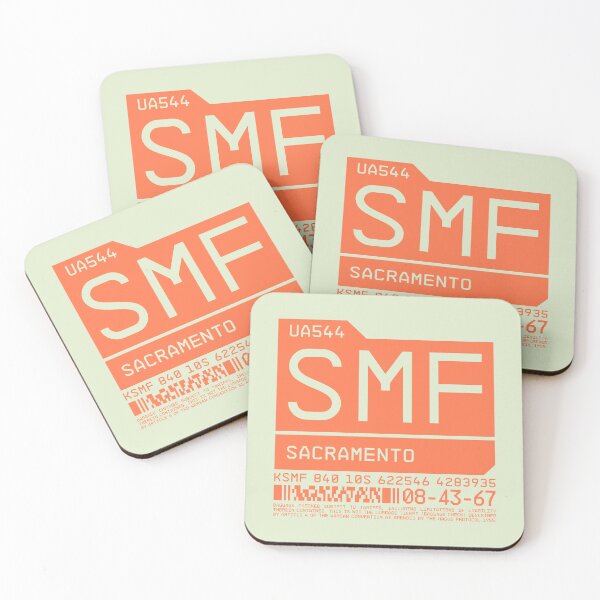 Artikelvorschau, Luggage Tag C - SMF Sacramento USA entworfen und verkauft von VoodooCircus.