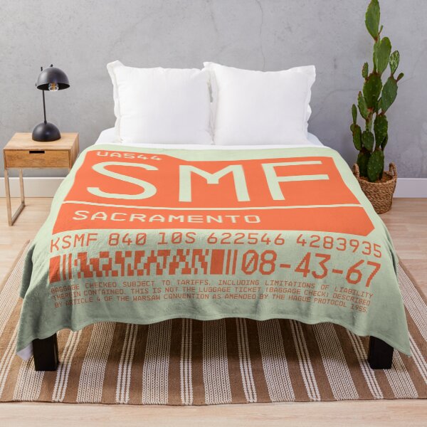 Artikelvorschau, Luggage Tag C - SMF Sacramento USA entworfen und verkauft von VoodooCircus.