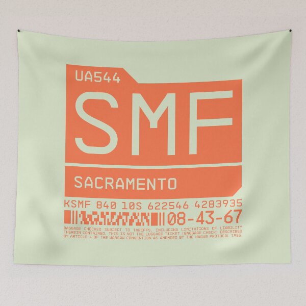 Item preview, Luggage Tag C - SMF Sacramento USA designed and sold by VoodooCircus.