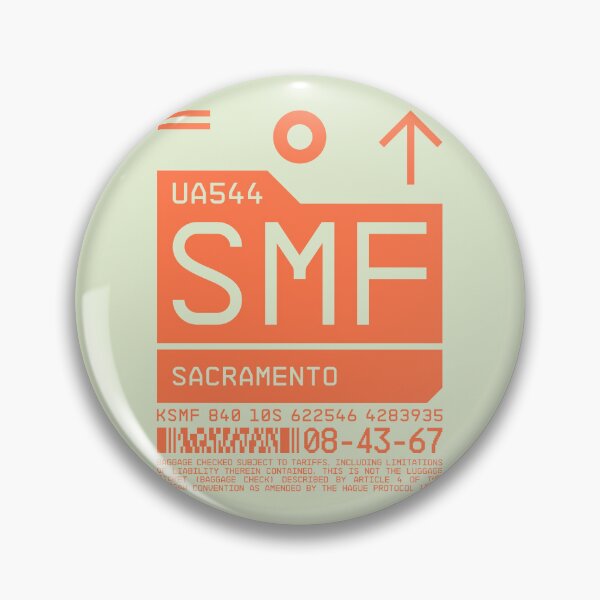 Item preview, Luggage Tag C - SMF Sacramento USA designed and sold by VoodooCircus.