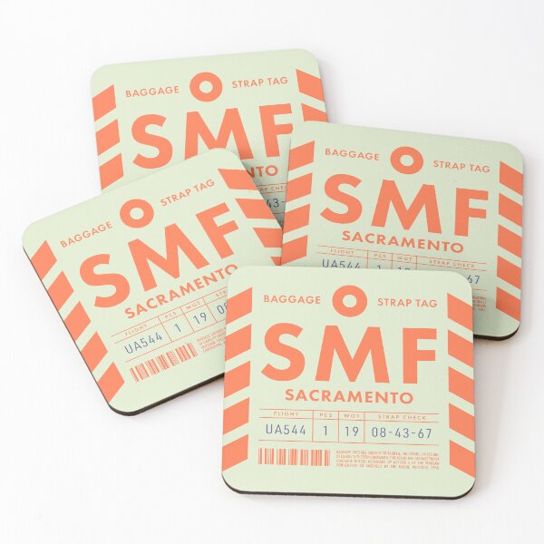 Item preview, Luggage Tag D - SMF Sacramento USA designed and sold by VoodooCircus.