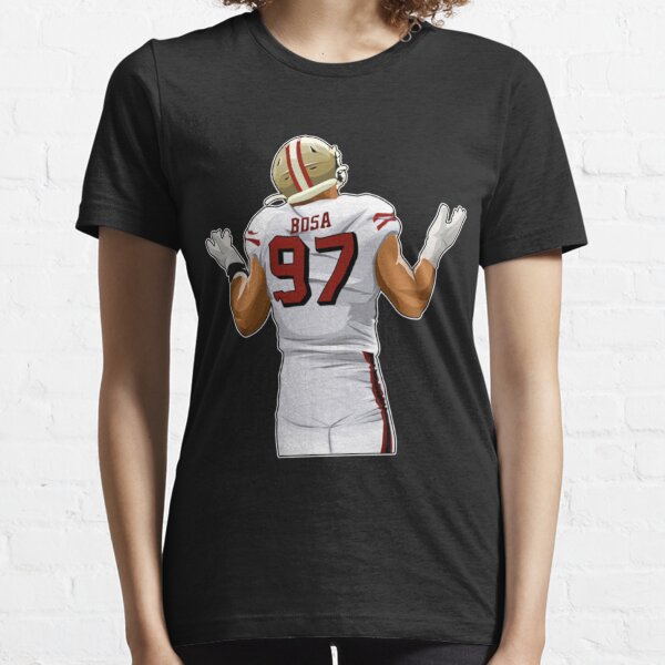 Nick Bosa #97 Reaction T Shirt 100% Cotton Nick Bosa Football San Francisco  Ben Roethlisberger California George Kittle Mahomes - AliExpress