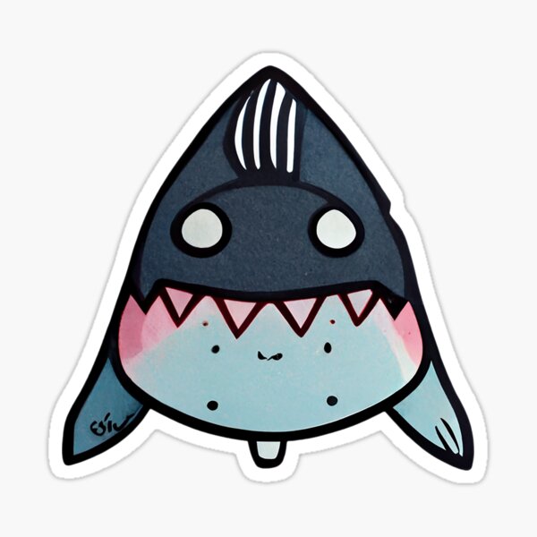 Cute Shark Sticker For Sale By Qmedda Redbubble 2627